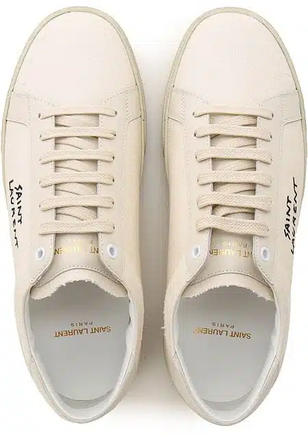 Men's Saint Laurent Court Classic SL06 Cream Sneakers