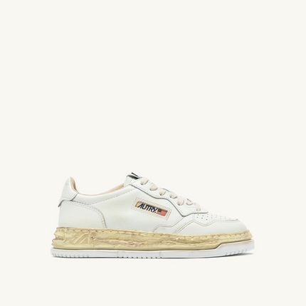Autry x Maison Mihara Yasuhiro Medalist Low Leather Full White Sneakers