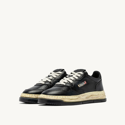 Autry x Maison Mihara Yasuhiro Medalist Low Leather Black Sneakers