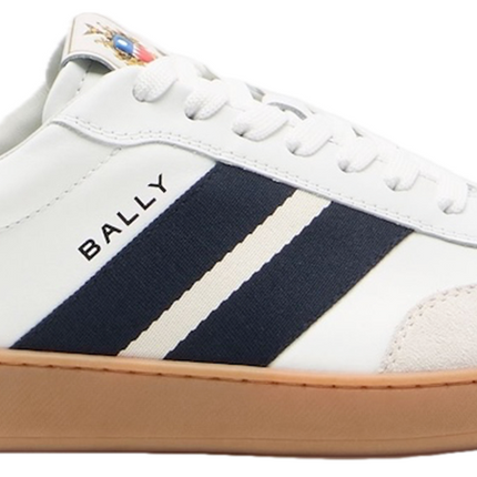 Men's Bally Retro Crest White Sneaker