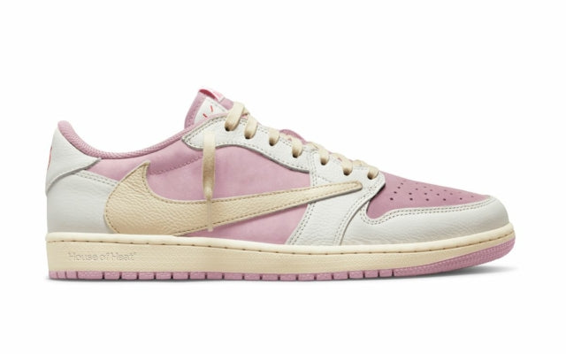 Men's Travis Scott x Air Jordan 1 Retro Low ‘ Sail Pink' Shoes
