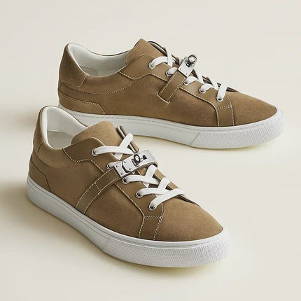 Men's Hermes Day Beige Gobi Sneakers