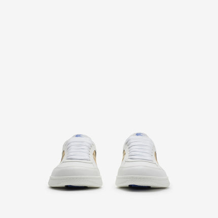 Men’s Burberry Leather Check Terrace White Sneakers