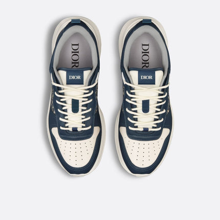Men's Dior B25 Runner Navy Blue Cream Sneakers
