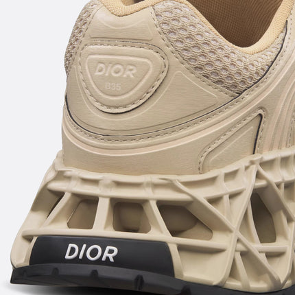 Men's Dior GreyBlack Mesh and Rubber B35 NXXT Beige Sneakers