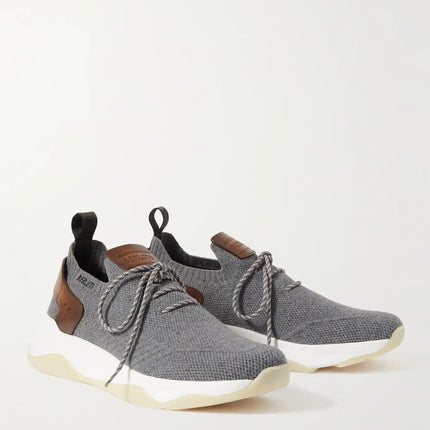 Men's Berluti Shadow Embroidered Gray  Sneakers