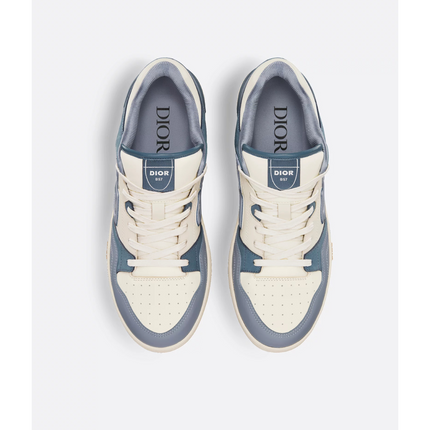 Men's Dior B57 Low-Top Blue and Cream Sneakers